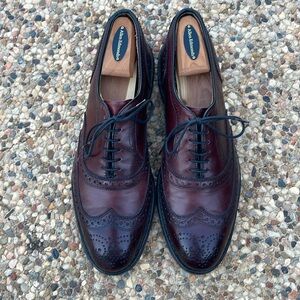 Allen Edmonds MacAllister burgundy leather wingtips - “tap” soles - 10D